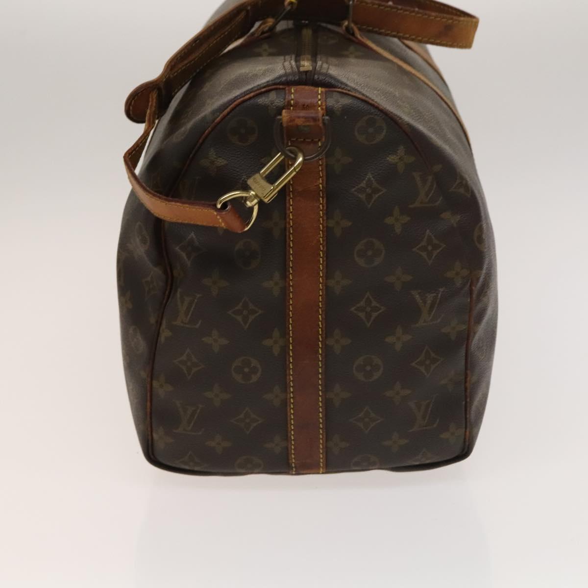 LOUIS VUITTON Monogram Keepall Bandouliere 50 Boston Bag M41416 LV Auth 137204