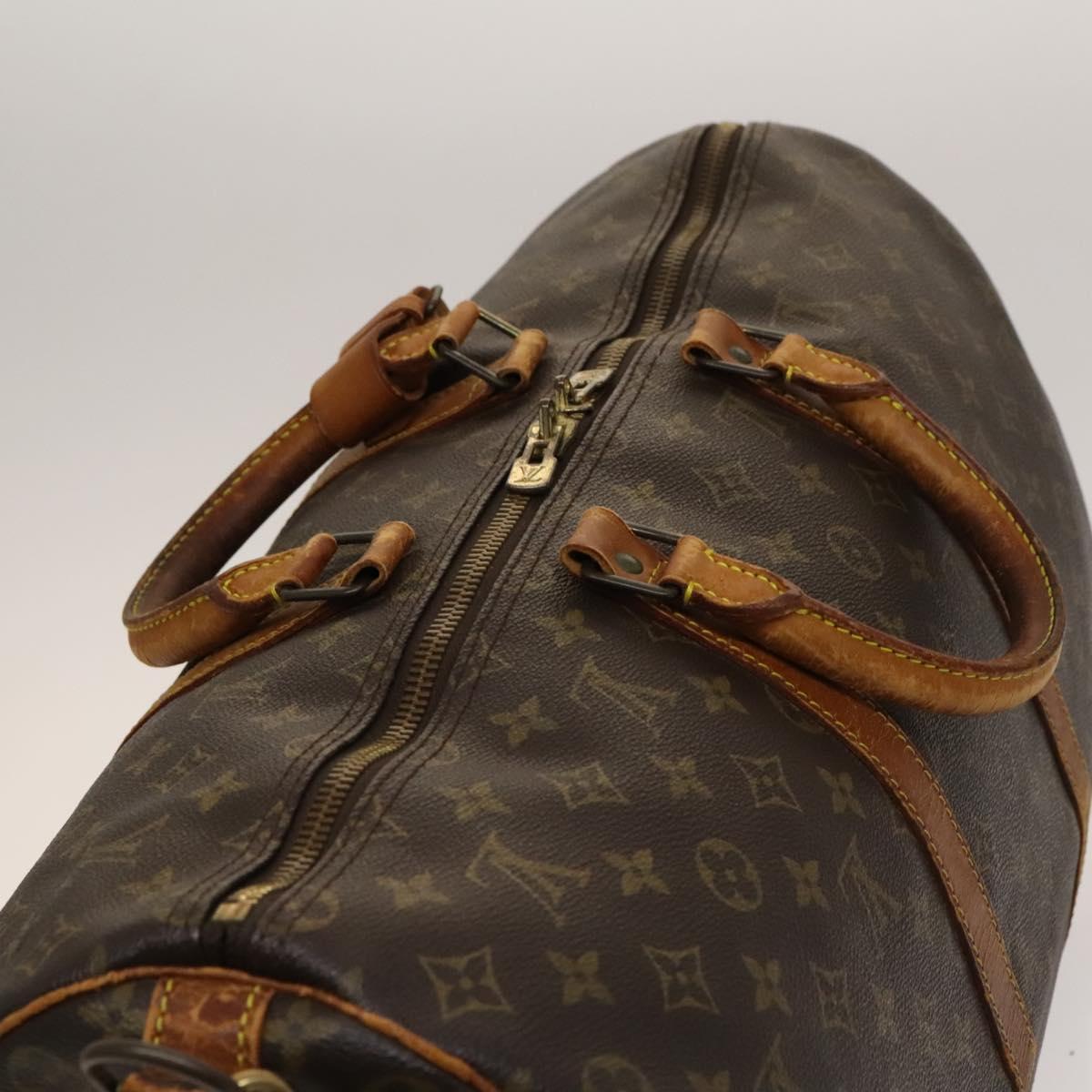LOUIS VUITTON Monogram Keepall Bandouliere 50 Boston Bag M41416 LV Auth 137204