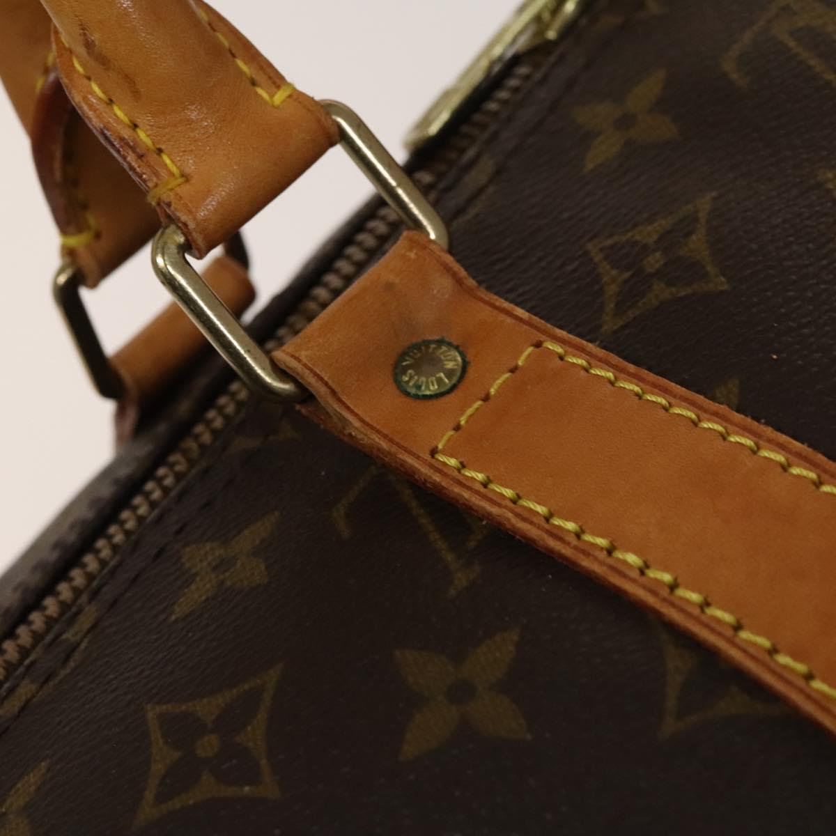 LOUIS VUITTON Monogram Keepall 55 Boston Bag M41424 LV Auth 137205