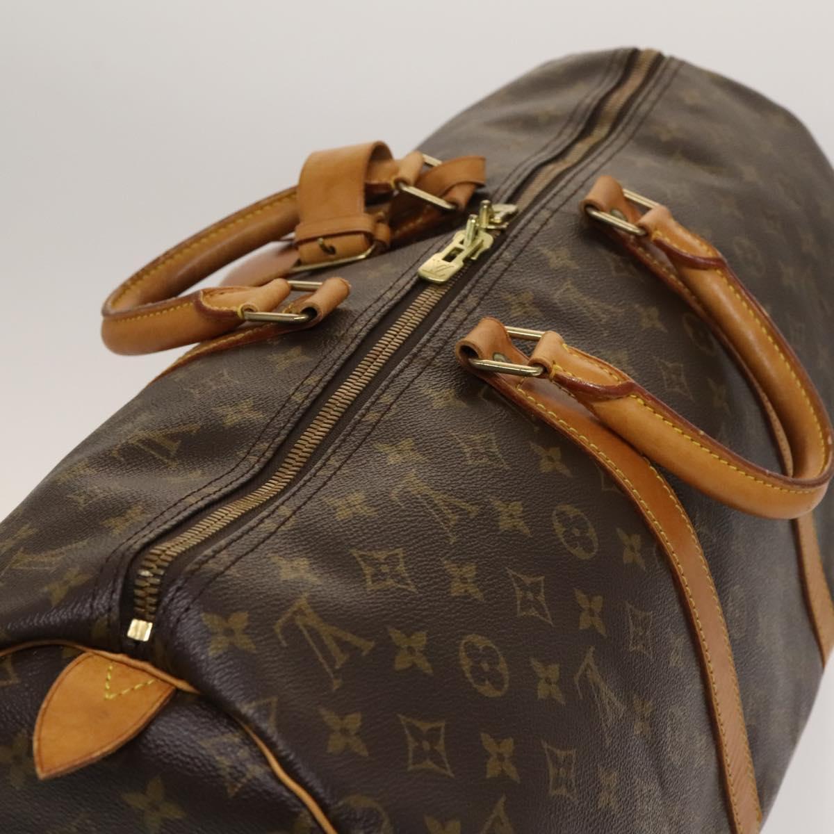 LOUIS VUITTON Monogram Keepall 55 Boston Bag M41424 LV Auth 137205