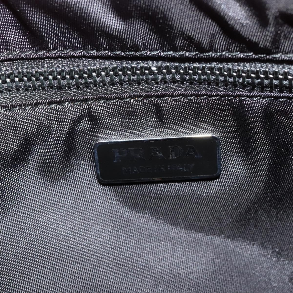 PRADA Chain Clutch Bag Nylon Pink Auth 137210