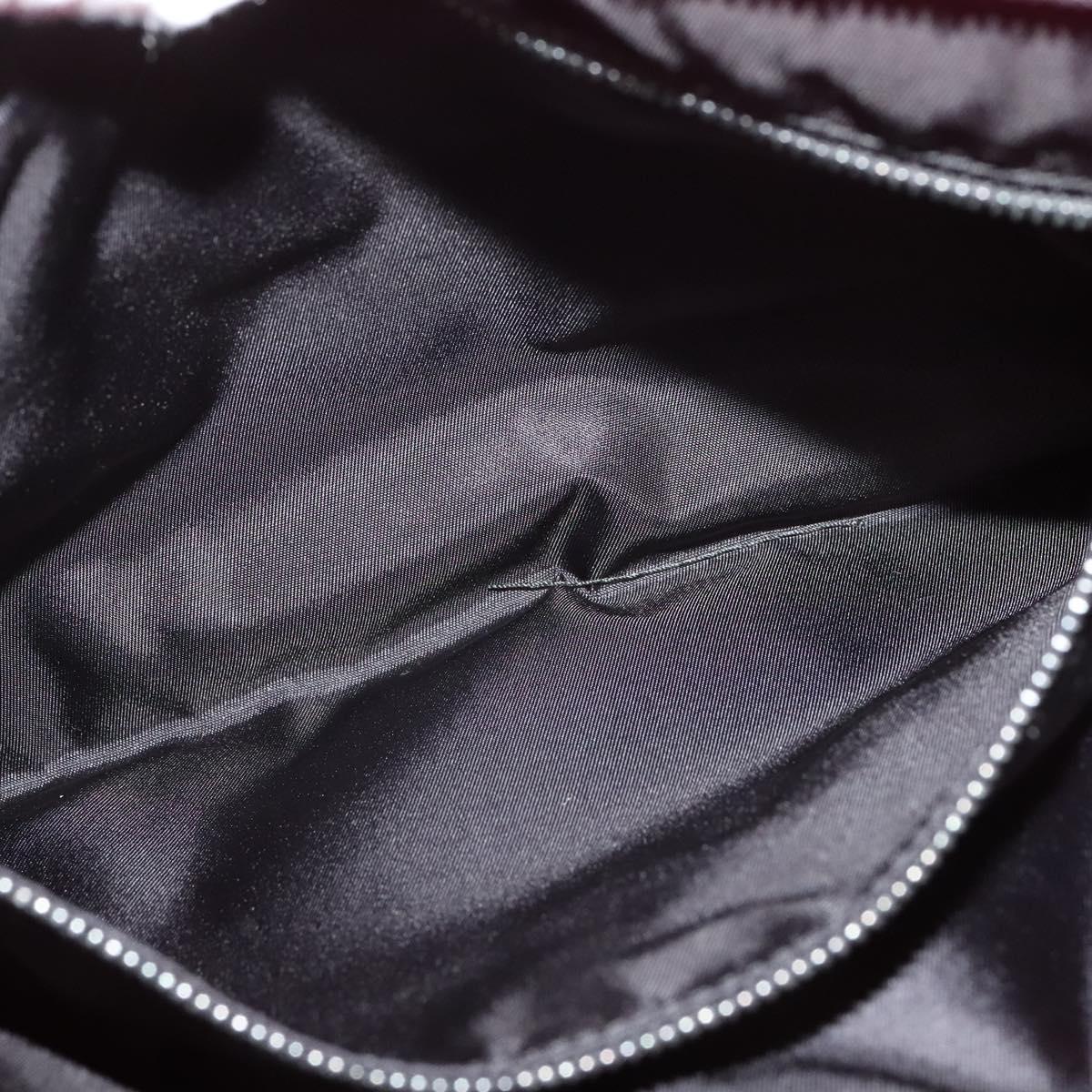 PRADA Chain Clutch Bag Nylon Pink Auth 137210