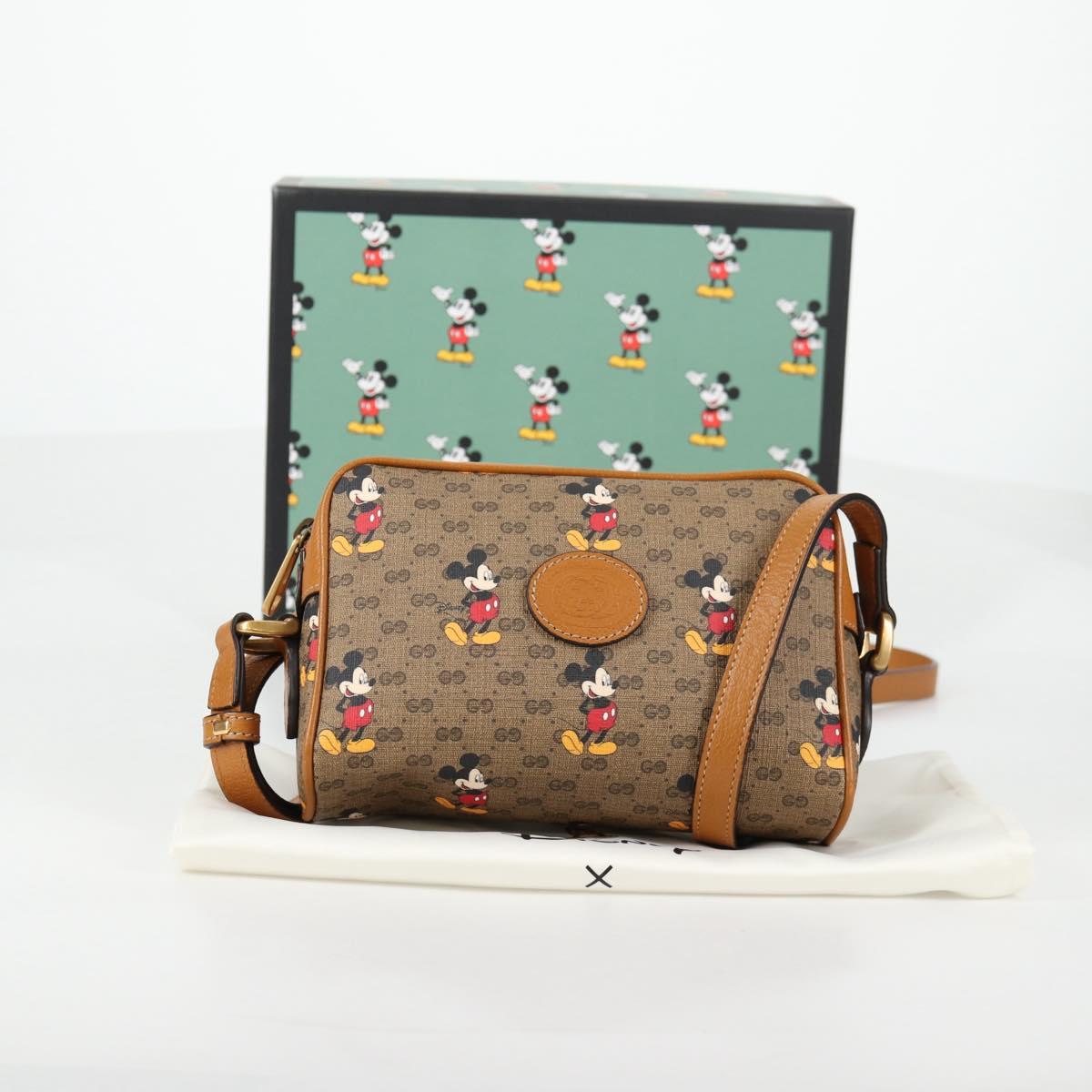 GUCCI Micro GG Supreme Disney collaboration Shoulder Bag PVC 602536 Auth 137236M
