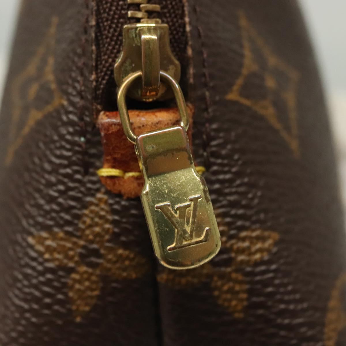 LOUIS VUITTON Monogram Pochette Cosmetic PM Pouch M43998 LV Auth 137257