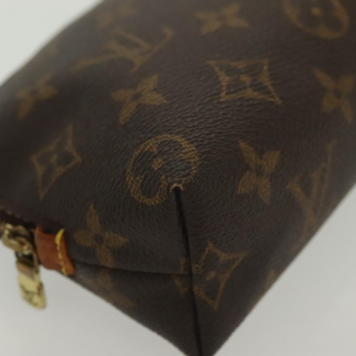 LOUIS VUITTON Monogram Pochette Cosmetic PM Pouch M43998 LV Auth 137257