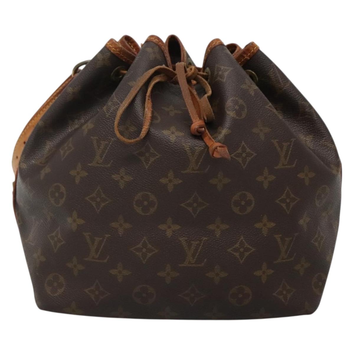 LOUIS VUITTON Monogram Petit Noe Shoulder Bag M42226 LV Auth 137263