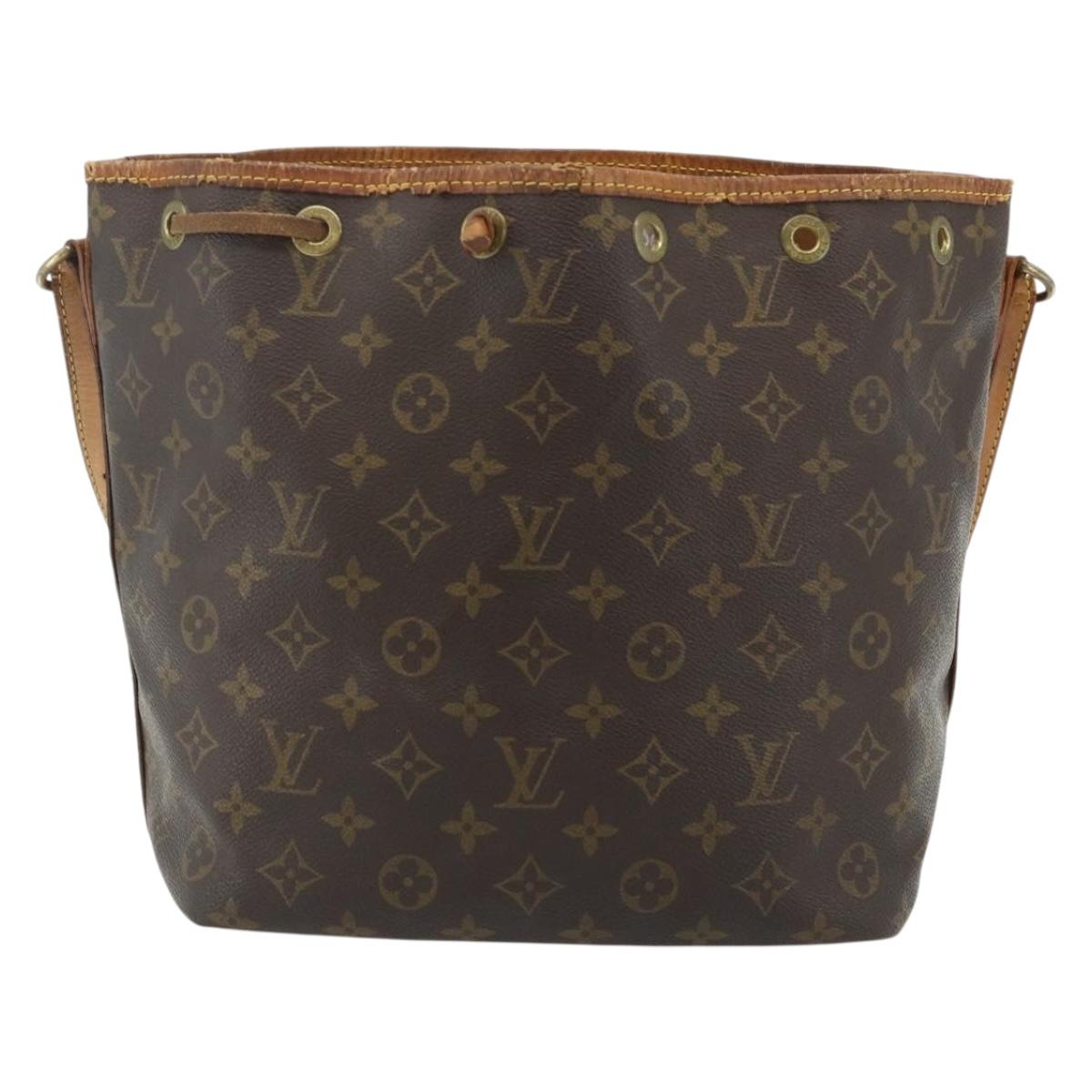 LOUIS VUITTON Monogram Petit Noe Shoulder Bag M42226 LV Auth 137263