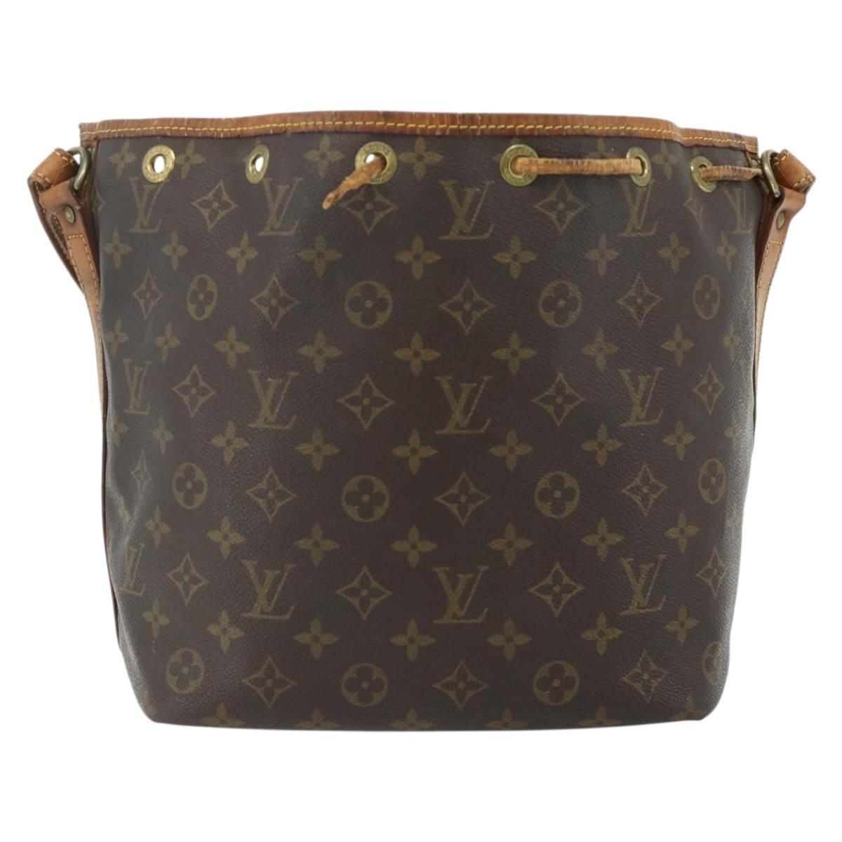 LOUIS VUITTON Monogram Petit Noe Shoulder Bag M42226 LV Auth 137263