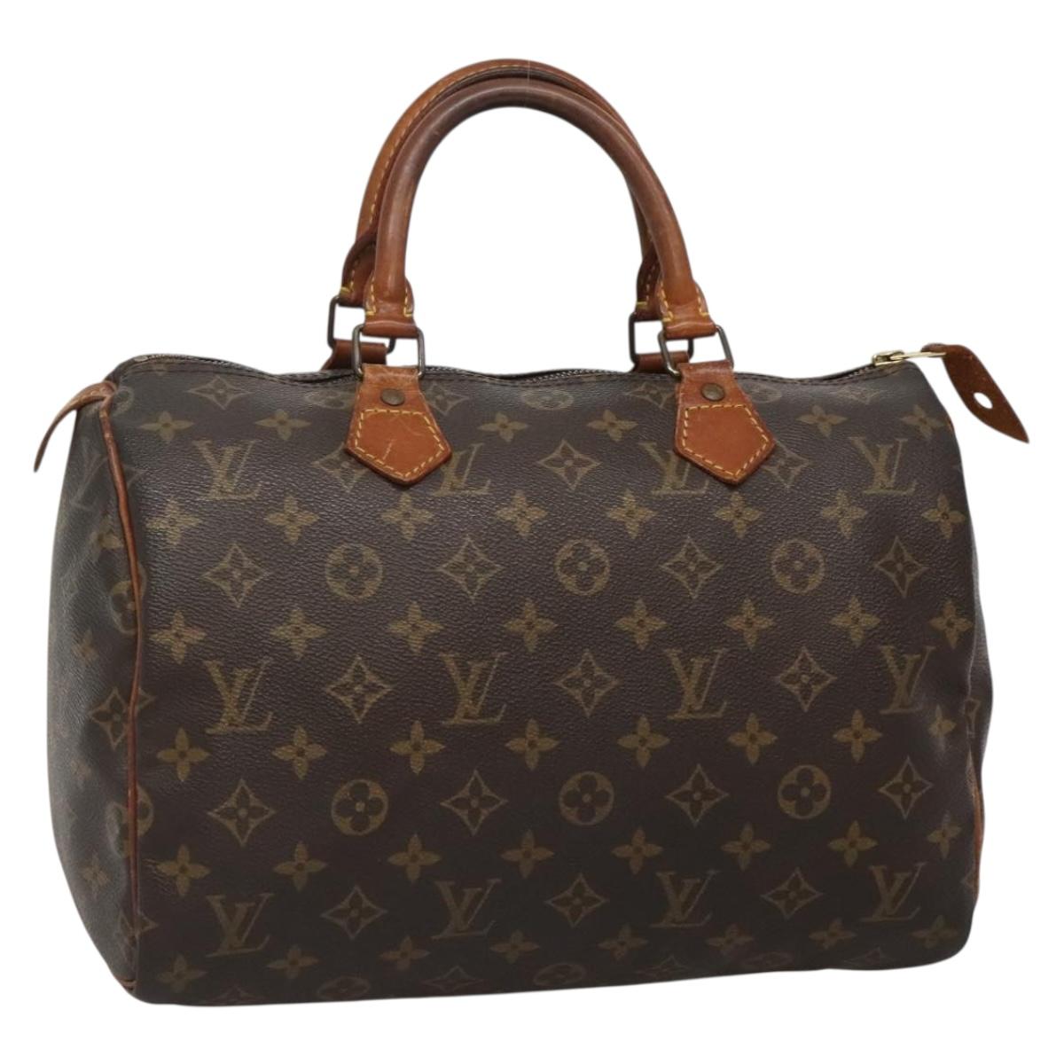 LOUIS VUITTON Monogram Speedy 30 Hand Bag M41526 LV Auth 137270