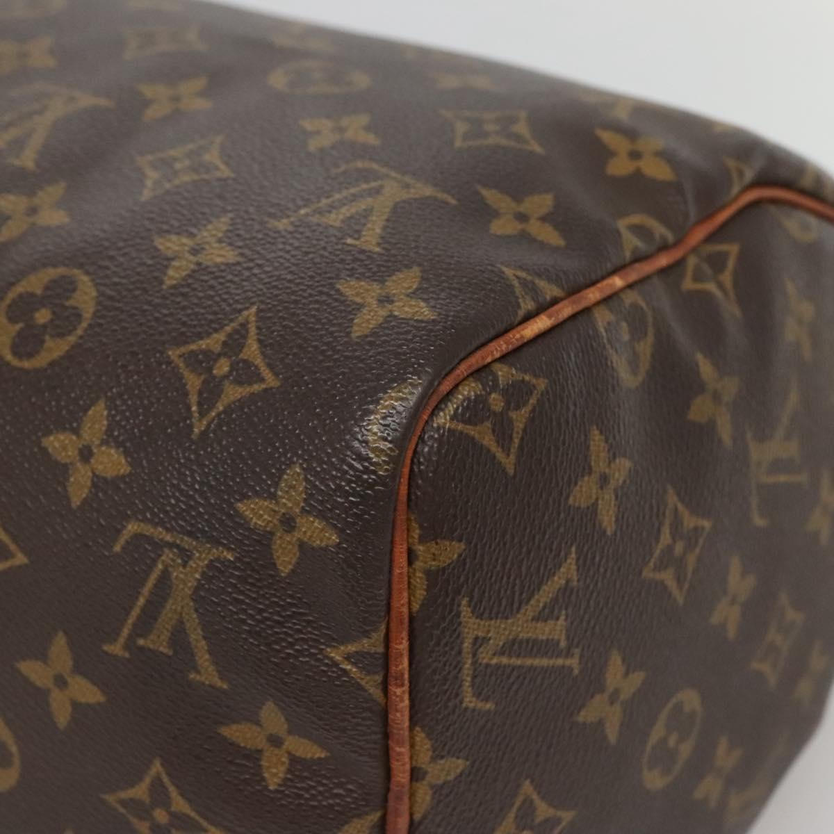 LOUIS VUITTON Monogram Speedy 30 Hand Bag M41526 LV Auth 137270