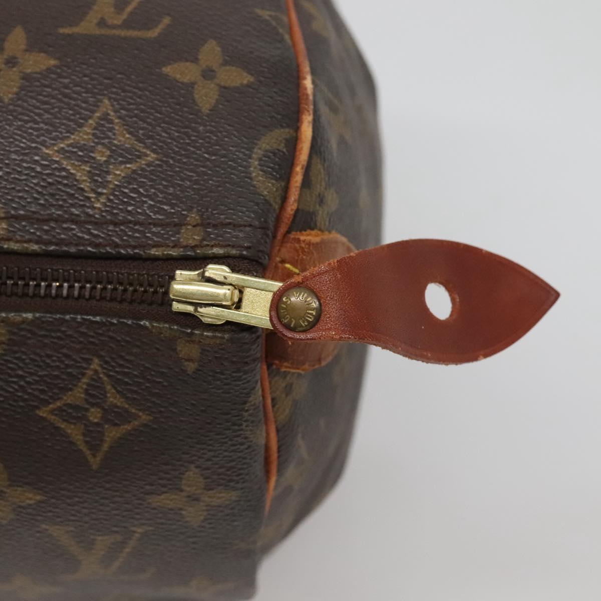 LOUIS VUITTON Monogram Speedy 30 Hand Bag M41526 LV Auth 137270