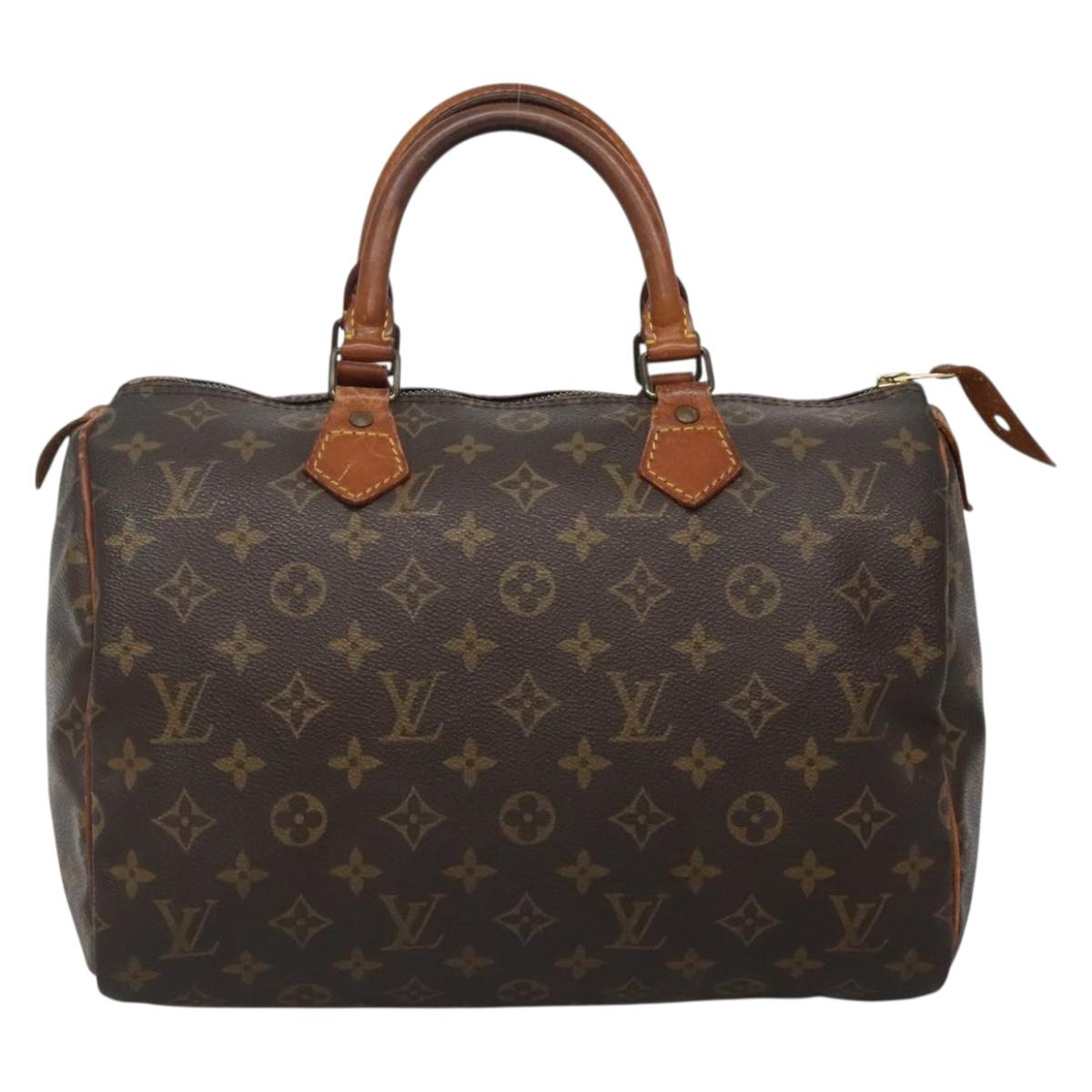 LOUIS VUITTON Monogram Speedy 30 Hand Bag M41526 LV Auth 137270