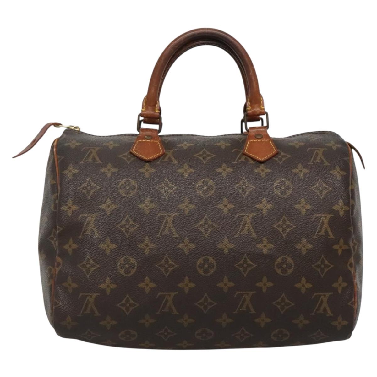 LOUIS VUITTON Monogram Speedy 30 Hand Bag M41526 LV Auth 137270