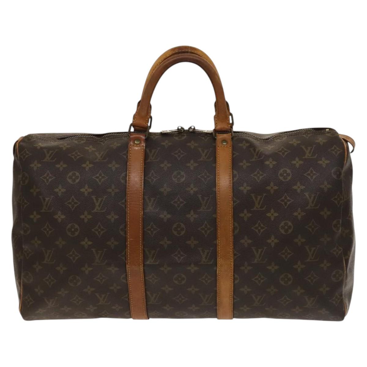 LOUIS VUITTON Monogram Keepall 50 Boston Bag M41426 LV Auth 137274
