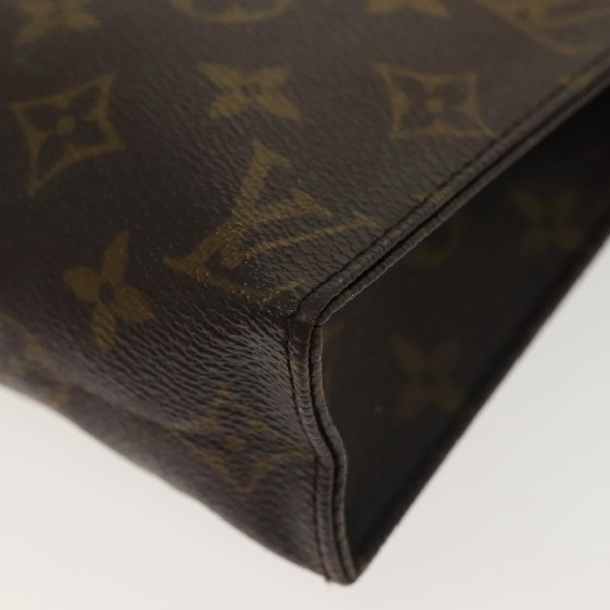 LOUIS VUITTON Monogram Poche Toilette 19 Pouch M47544 LV Auth 137297