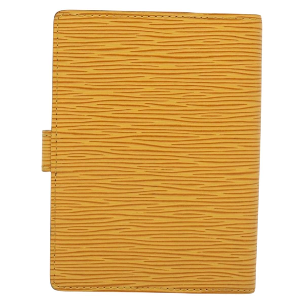 LOUIS VUITTON Epi Agenda PM Day Planner Cover Yellow R20059 LV Auth 137303