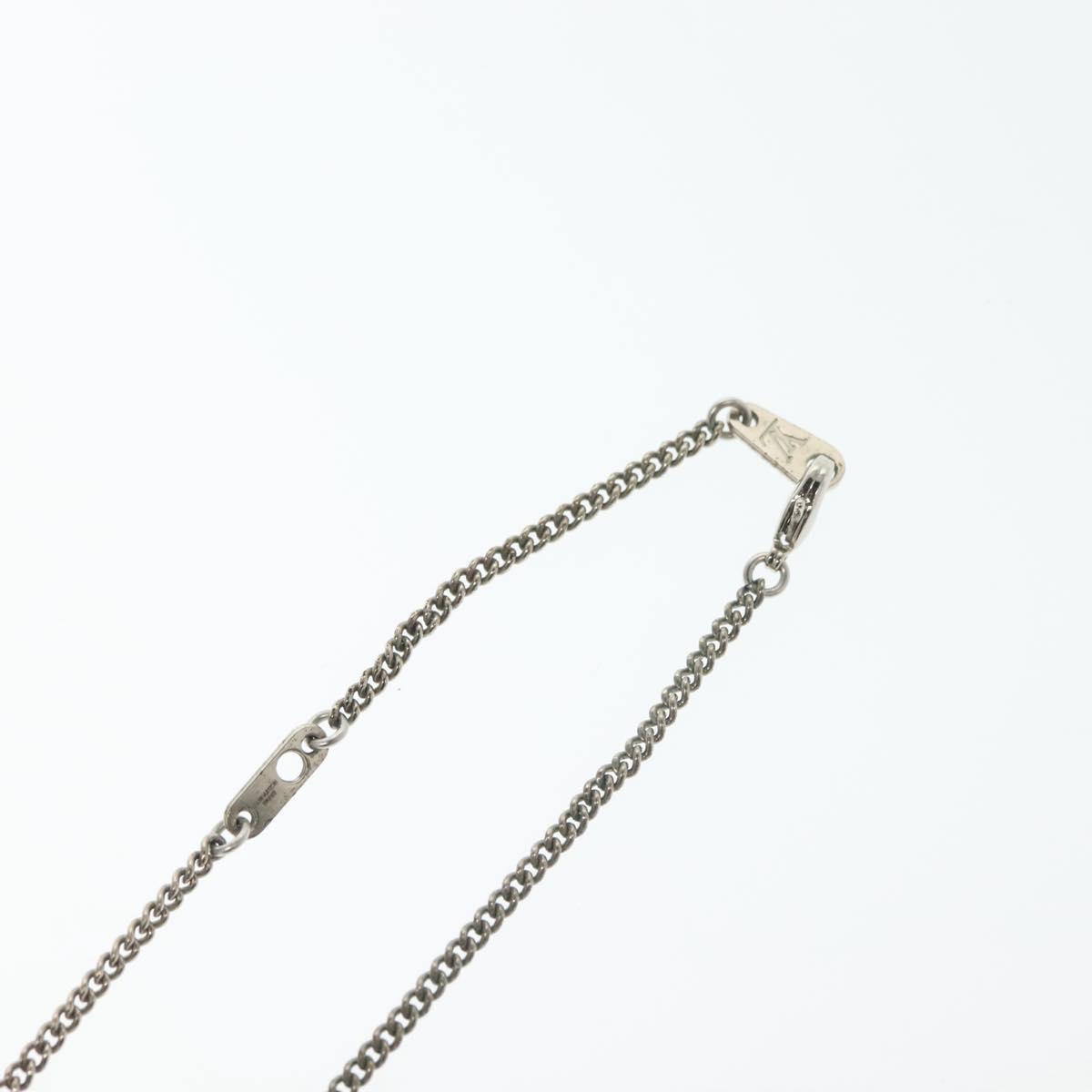 LOUIS VUITTON Collier LV Fluo Necklace metal Yellow Silver MP2143 LV Auth 137309