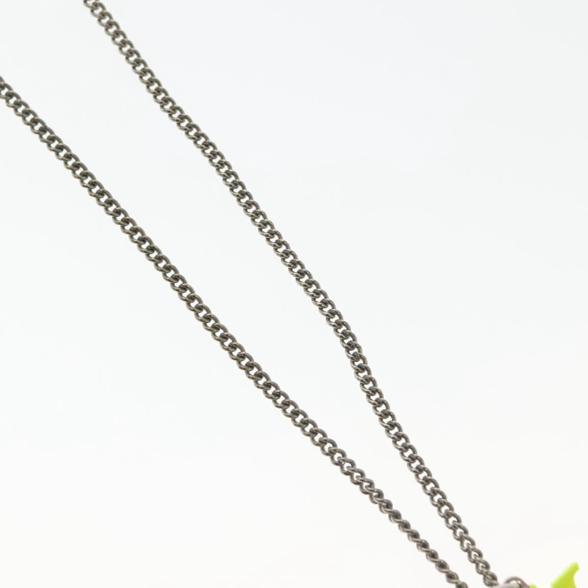 LOUIS VUITTON Collier LV Fluo Necklace metal Yellow Silver MP2143 LV Auth 137309