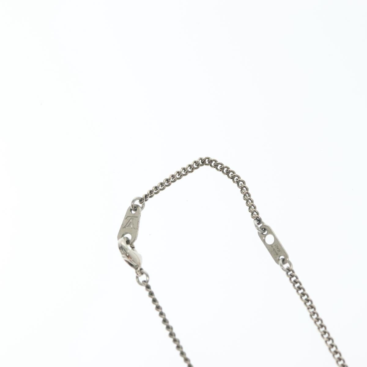 LOUIS VUITTON Collier LV Fluo Necklace metal Yellow Silver MP2143 LV Auth 137309