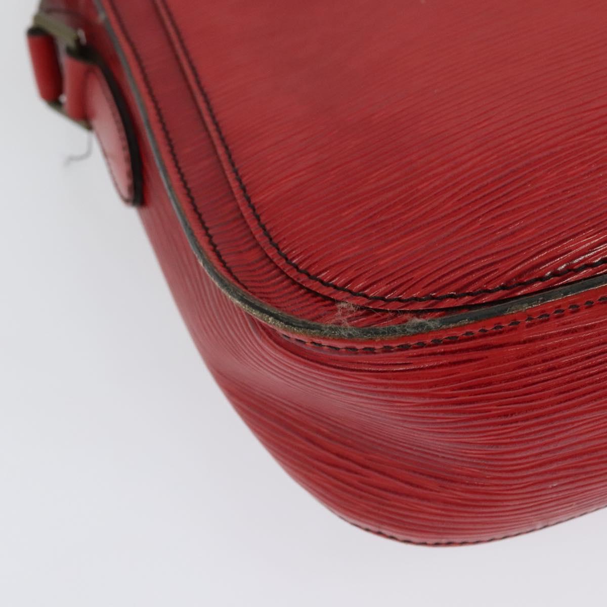 LOUIS VUITTON Epi Saint Cloud GM Shoulder Bag Red M52197 LV Auth 137330