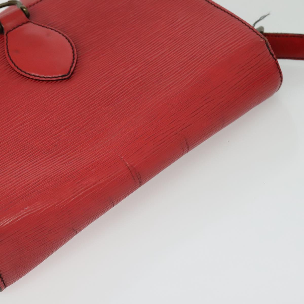 LOUIS VUITTON Epi Saint Cloud GM Shoulder Bag Red M52197 LV Auth 137330