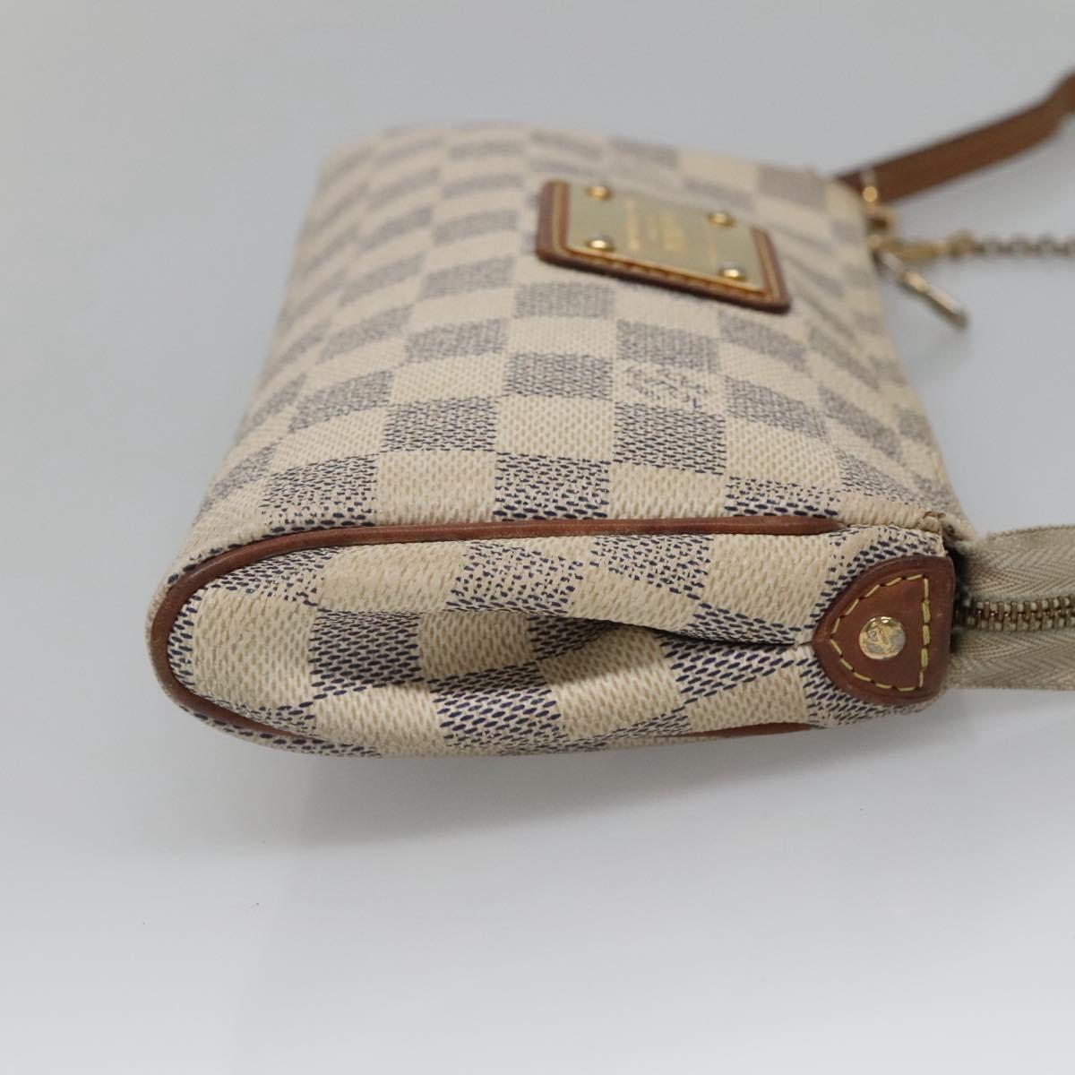 LOUIS VUITTON Damier Azur Eva Shoulder Bag 2way N55214 LV Auth 137332