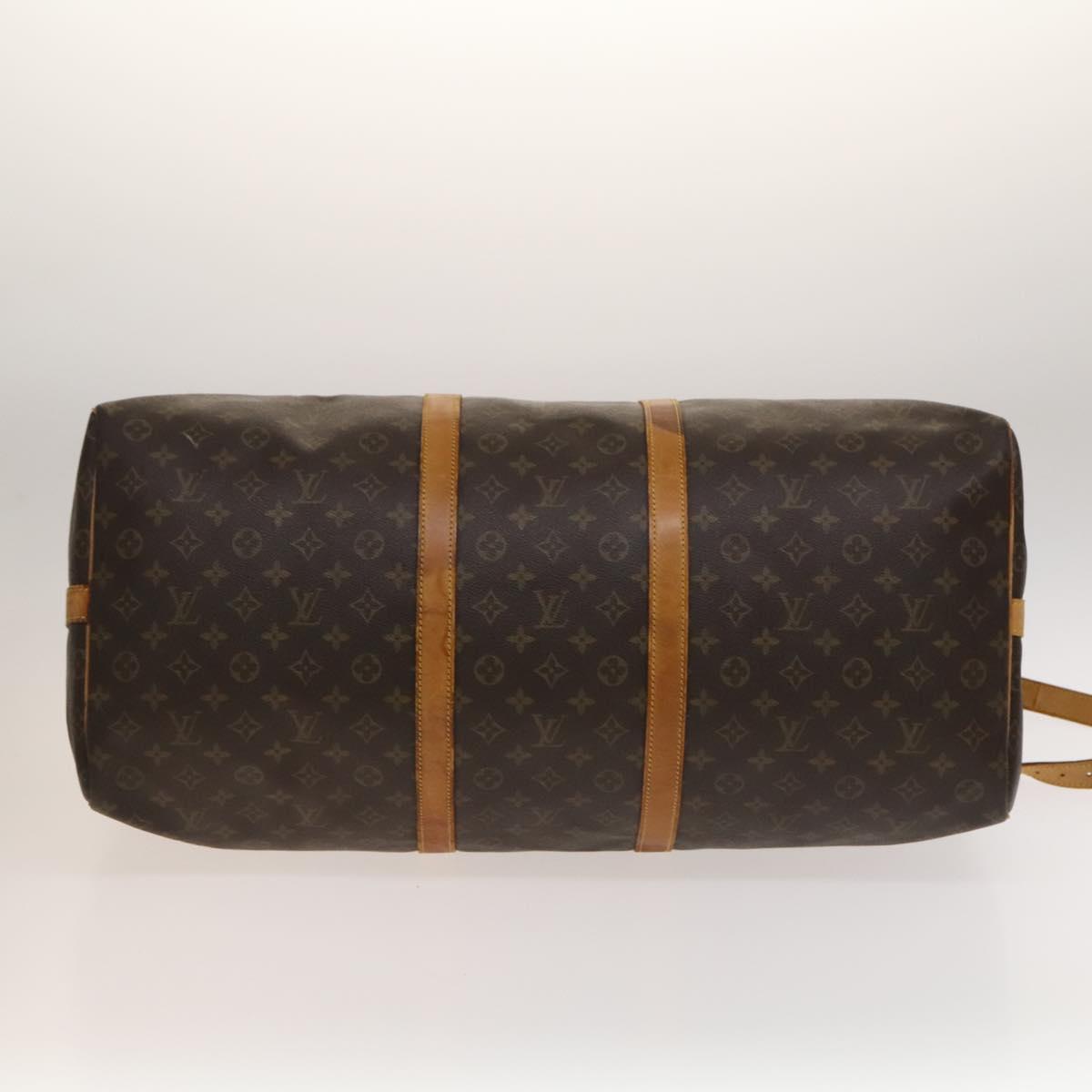 LOUIS VUITTON Monogram Keepall Bandouliere 60 Boston Bag M41412 LV Auth 137349