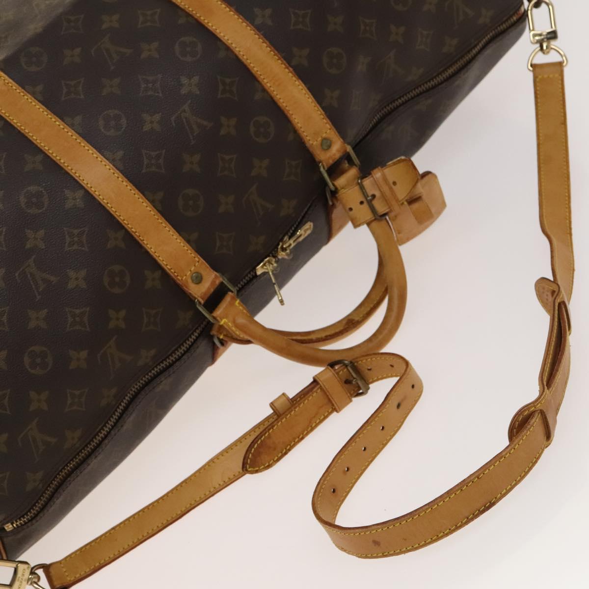 LOUIS VUITTON Monogram Keepall Bandouliere 60 Boston Bag M41412 LV Auth 137349
