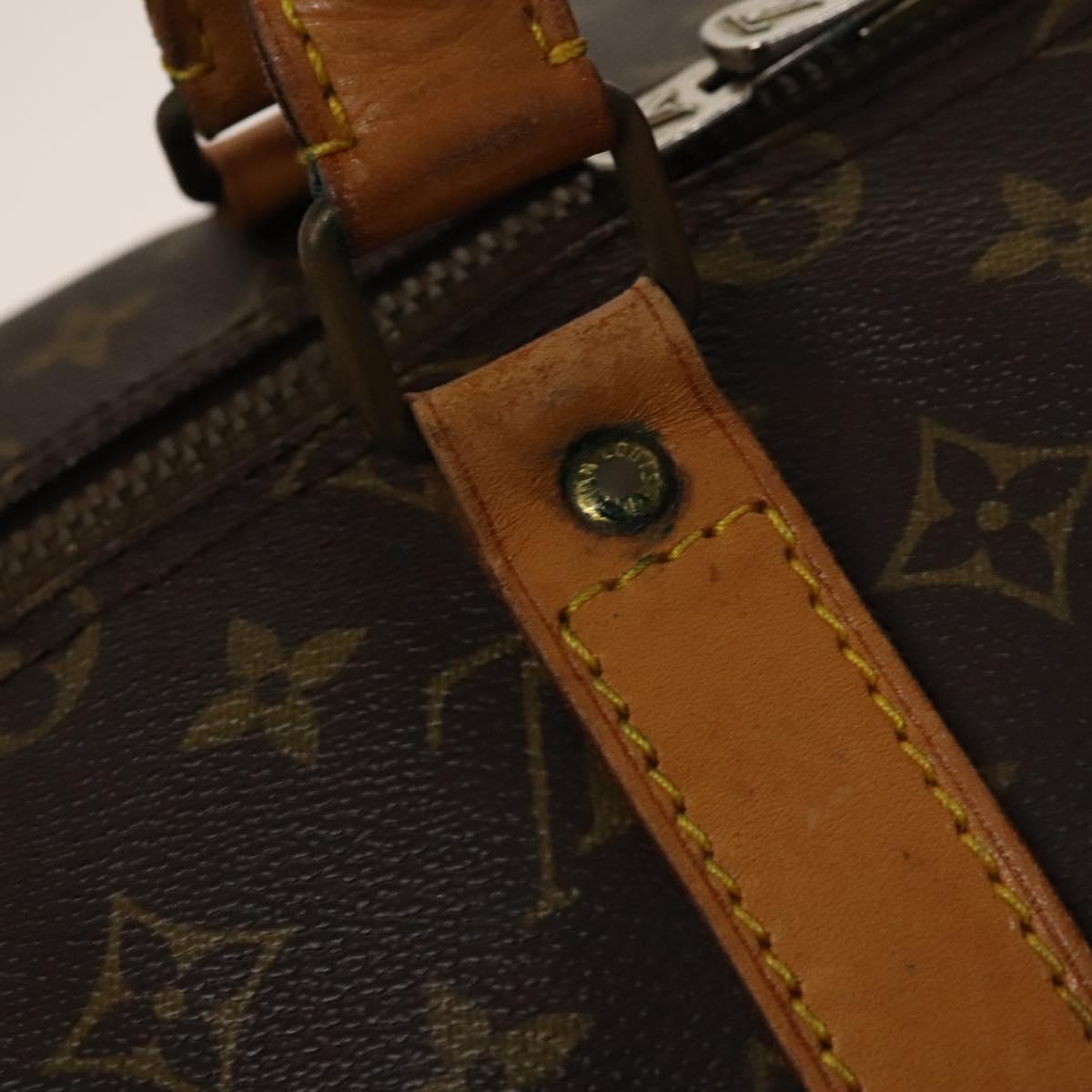 LOUIS VUITTON Monogram Keepall 55 Boston Bag M41424 LV Auth 137350