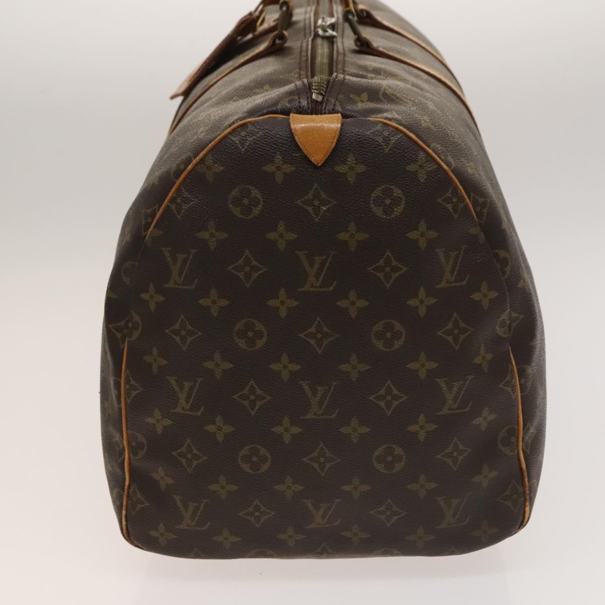 LOUIS VUITTON Monogram Keepall 55 Boston Bag M41424 LV Auth 137350