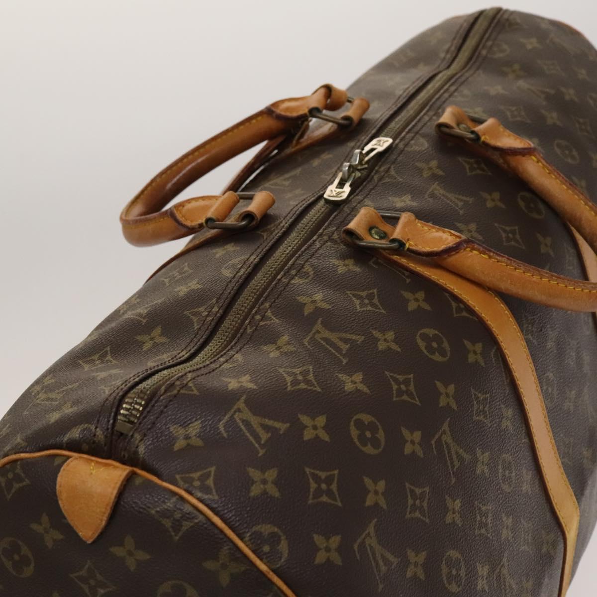 LOUIS VUITTON Monogram Keepall 55 Boston Bag M41424 LV Auth 137350