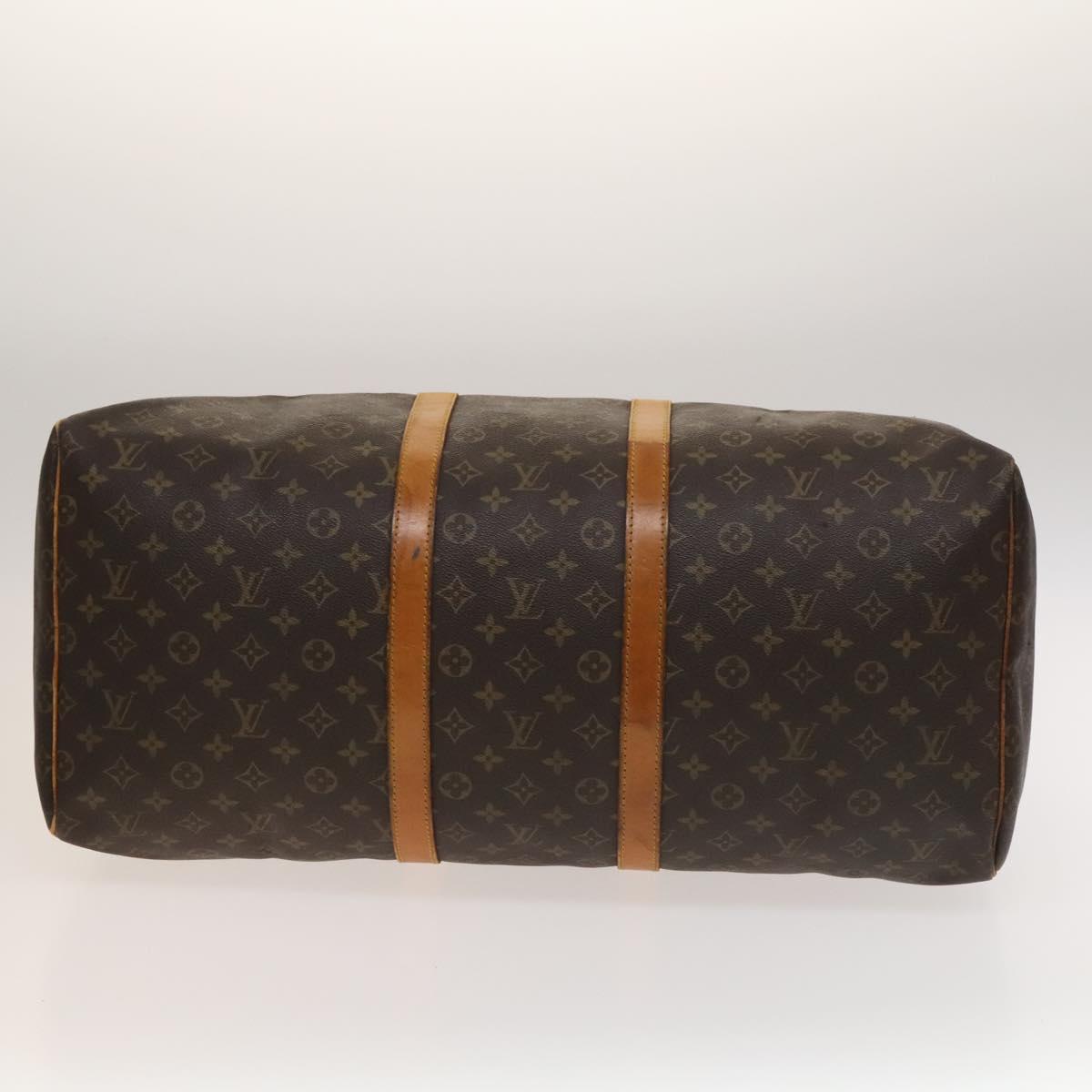 LOUIS VUITTON Monogram Keepall 55 Boston Bag M41424 LV Auth 137350