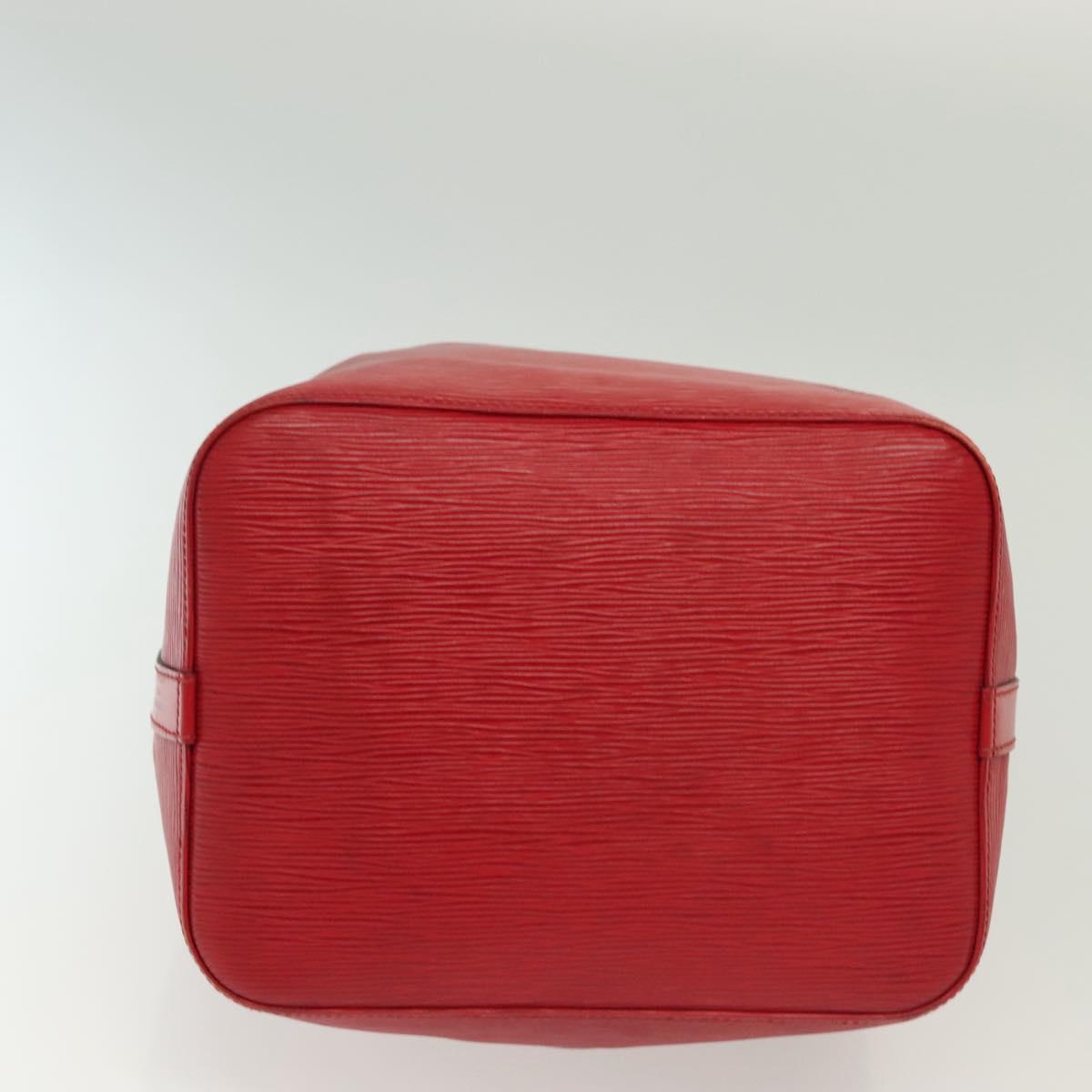 LOUIS VUITTON Epi Petit Noe Shoulder Bag Red M44107 LV Auth 137357