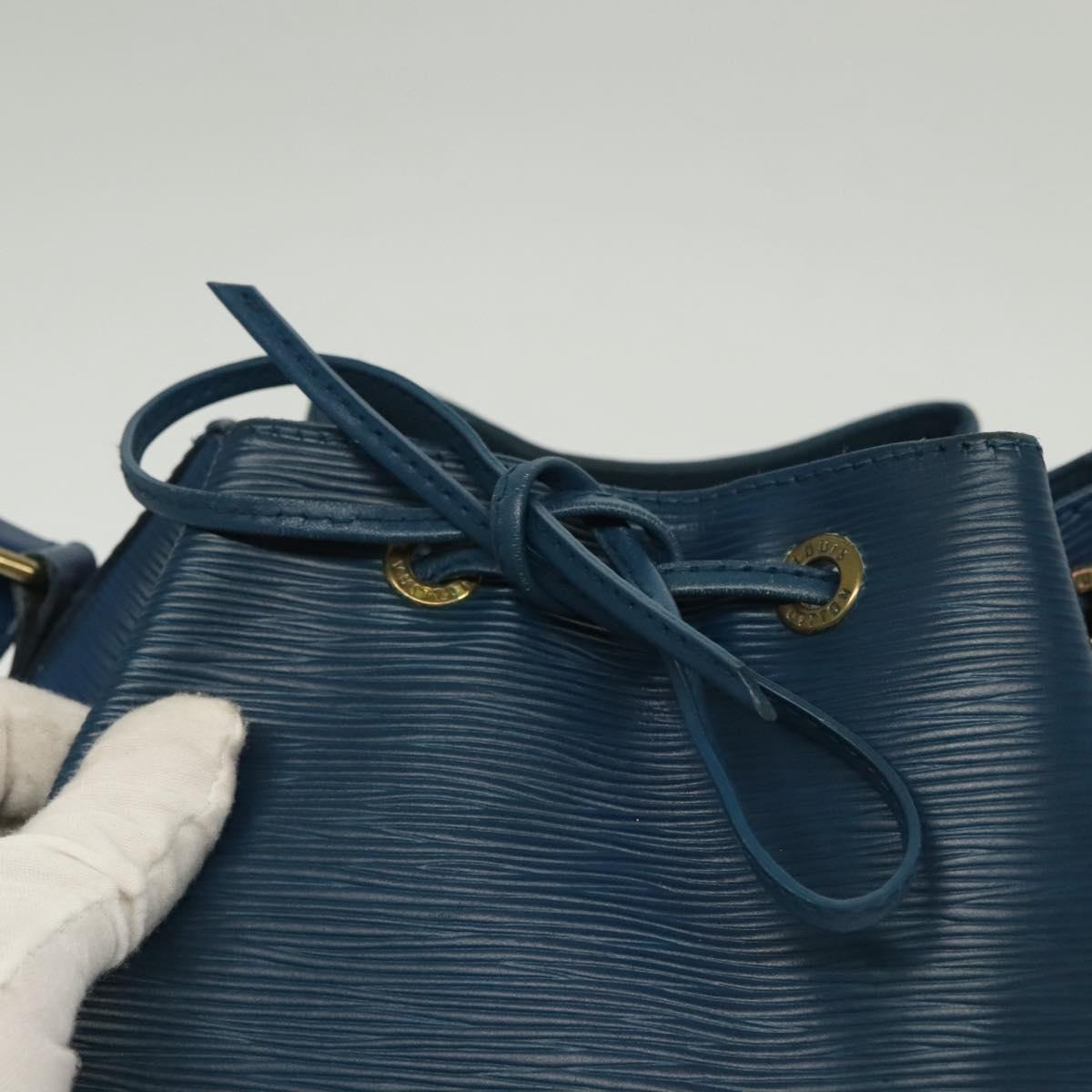 LOUIS VUITTON Epi Petit Noe Shoulder Bag Blue M44105 LV Auth 137358