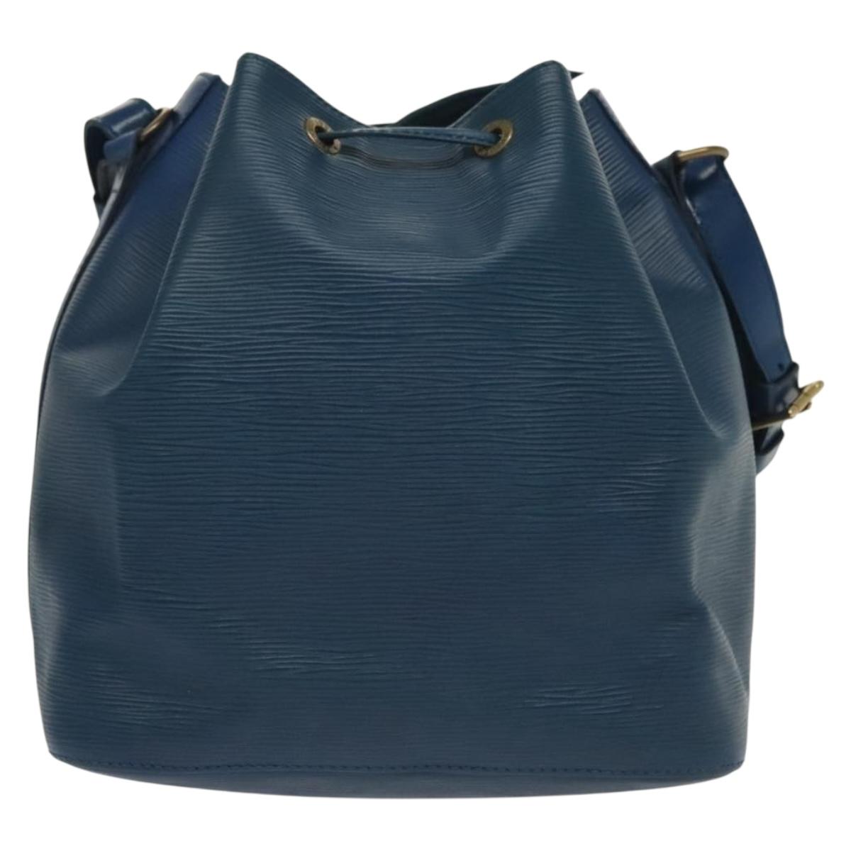 LOUIS VUITTON Epi Petit Noe Shoulder Bag Blue M44105 LV Auth 137358
