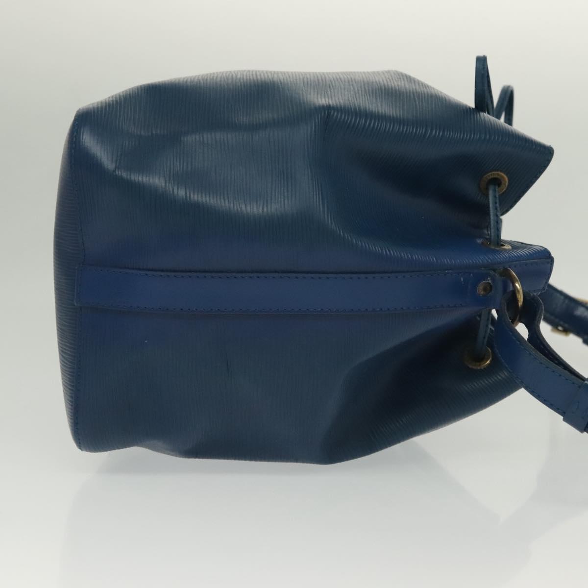 LOUIS VUITTON Epi Petit Noe Shoulder Bag Blue M44105 LV Auth 137358