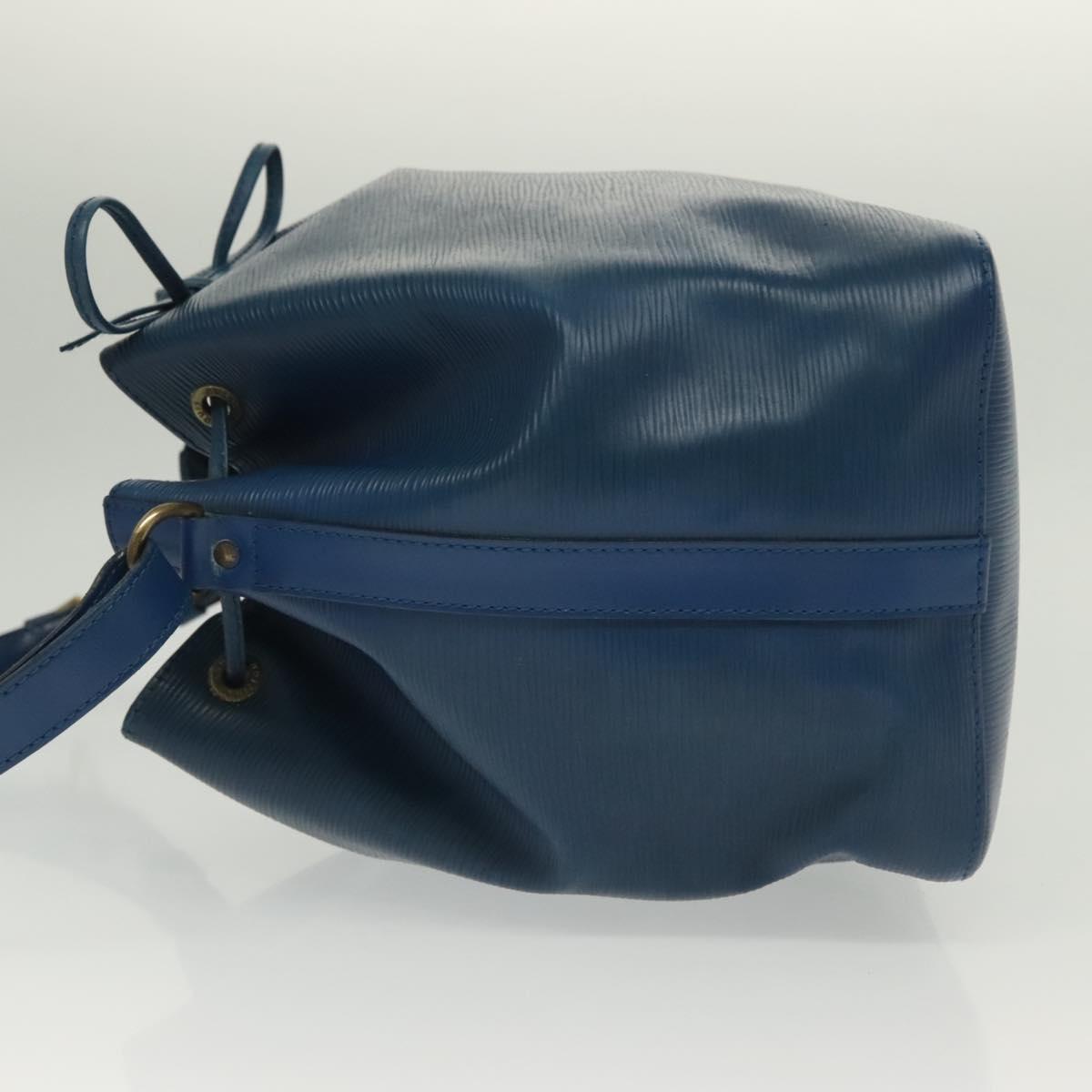 LOUIS VUITTON Epi Petit Noe Shoulder Bag Blue M44105 LV Auth 137358