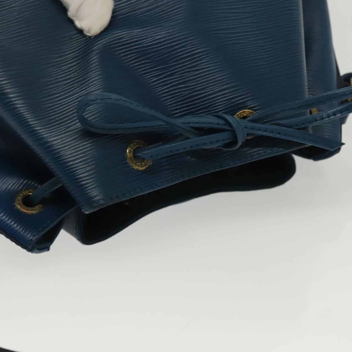 LOUIS VUITTON Epi Petit Noe Shoulder Bag Blue M44105 LV Auth 137358