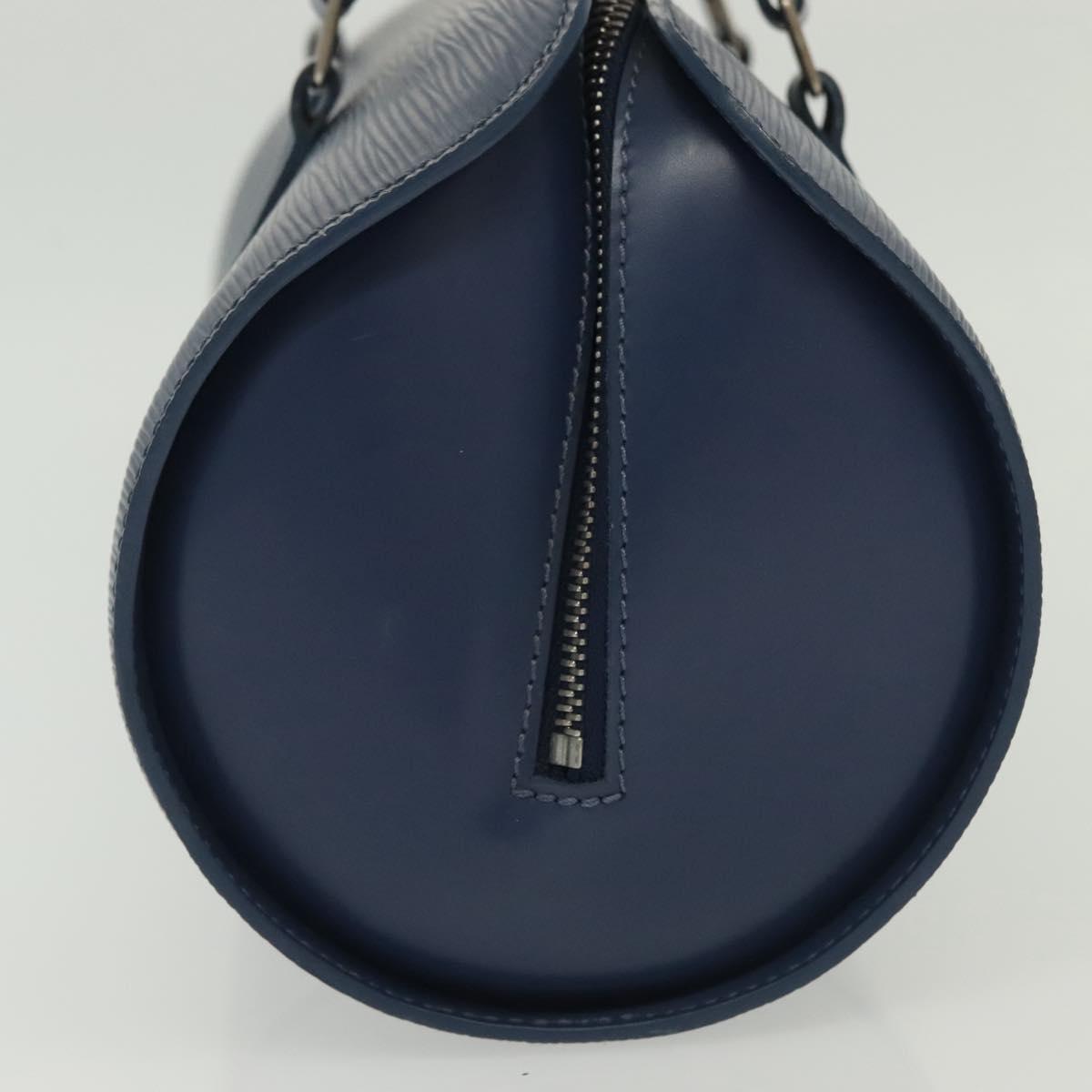 LOUIS VUITTON Epi Soufflot Hand Bag Myrtille M5286G LV Auth 137362