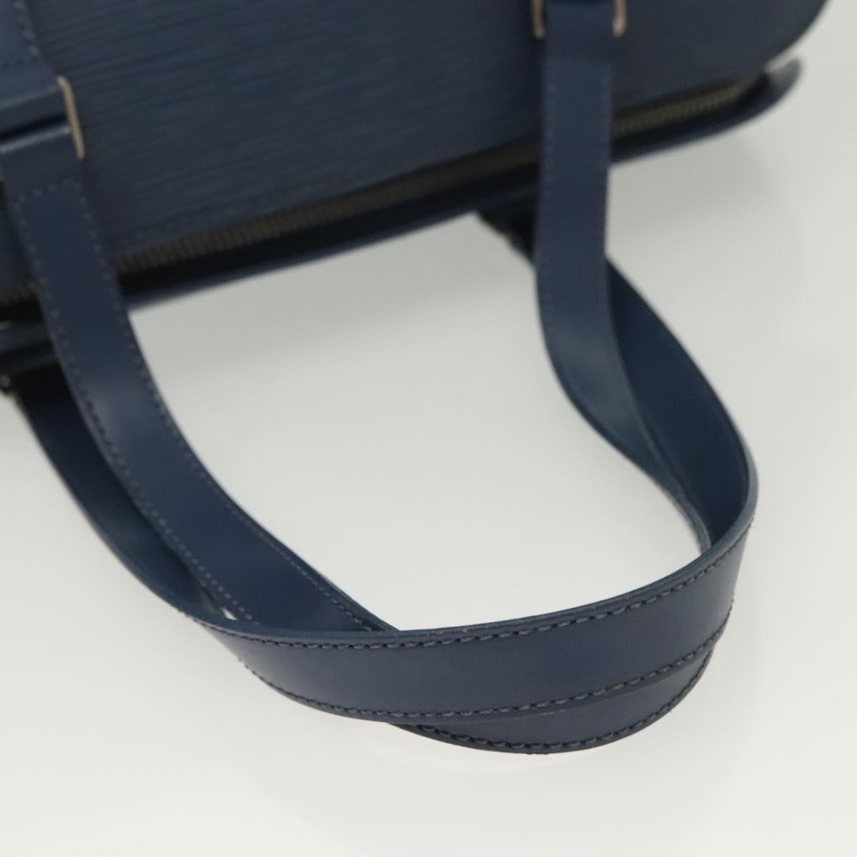 LOUIS VUITTON Epi Soufflot Hand Bag Myrtille M5286G LV Auth 137362