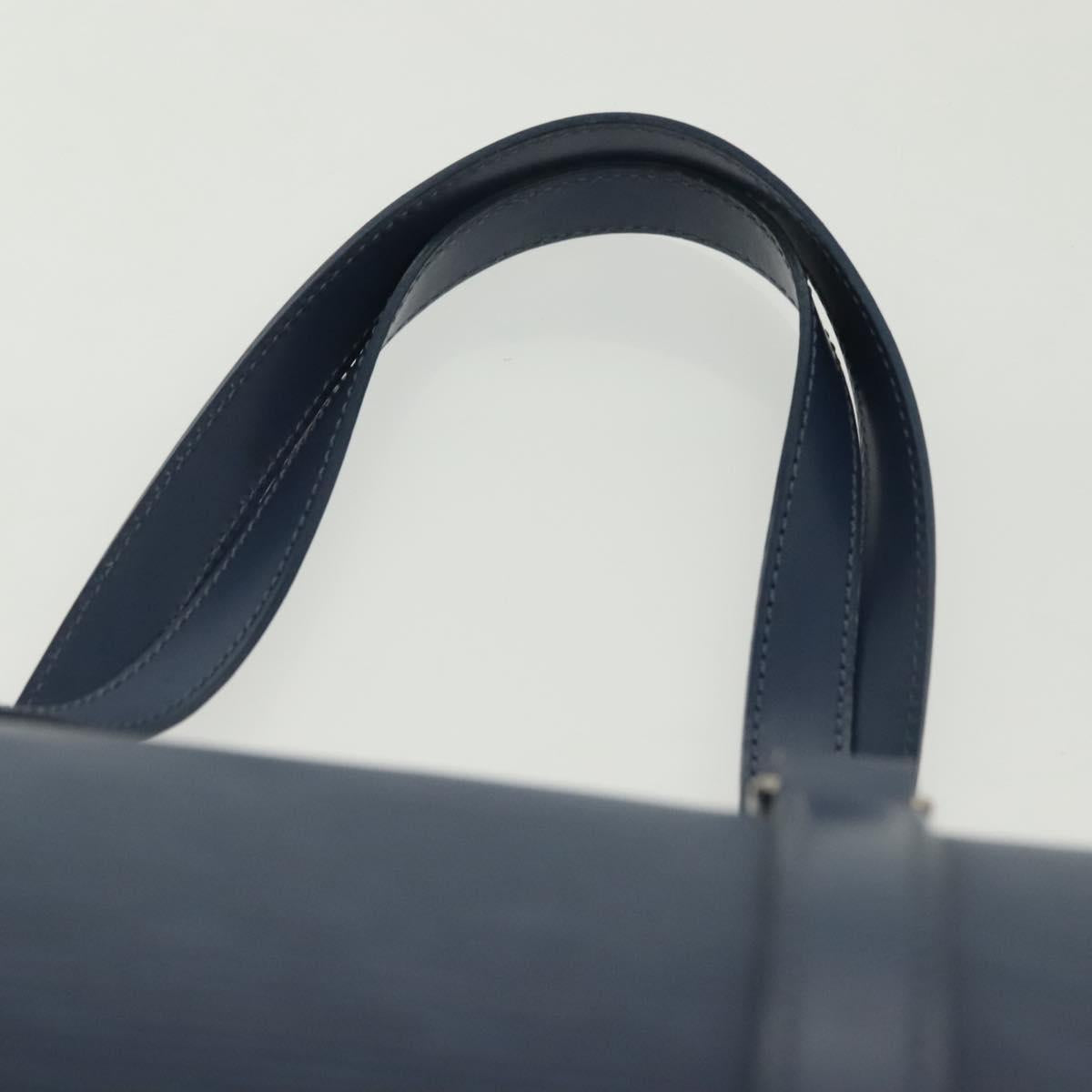 LOUIS VUITTON Epi Soufflot Hand Bag Myrtille M5286G LV Auth 137362