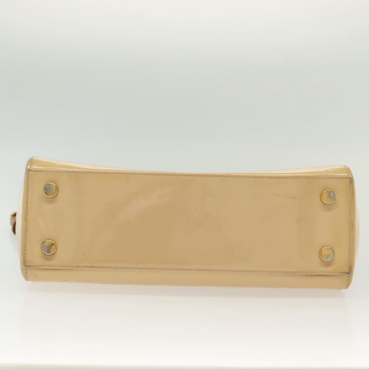 LOUIS VUITTON Vernis Blair MM Hand Bag 2way Rose Angelique M90068 LV Auth 137366