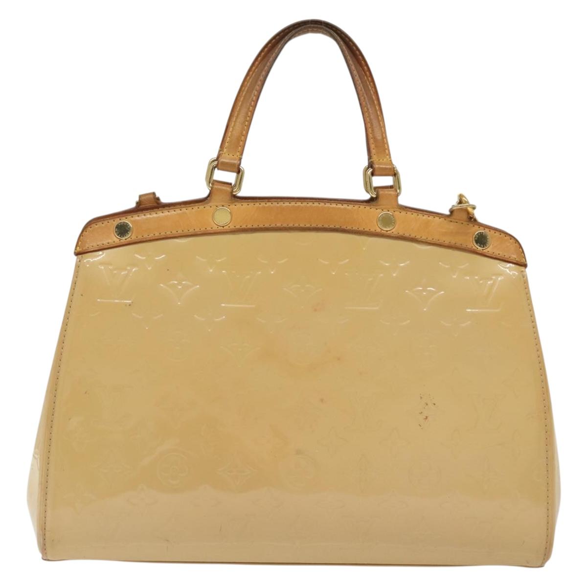 LOUIS VUITTON Vernis Blair MM Hand Bag 2way Rose Angelique M90068 LV Auth 137366