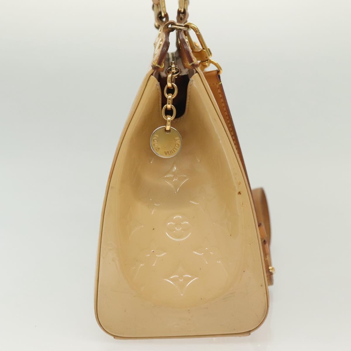 LOUIS VUITTON Vernis Blair MM Hand Bag 2way Rose Angelique M90068 LV Auth 137366