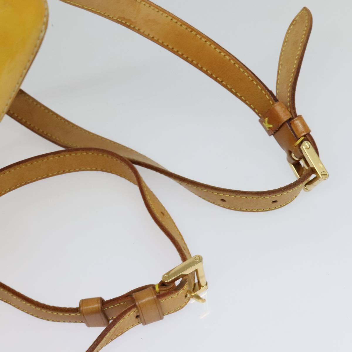 LOUIS VUITTON Monogram Vernis Marley Backpack Yellow M91040 LV Auth 137367