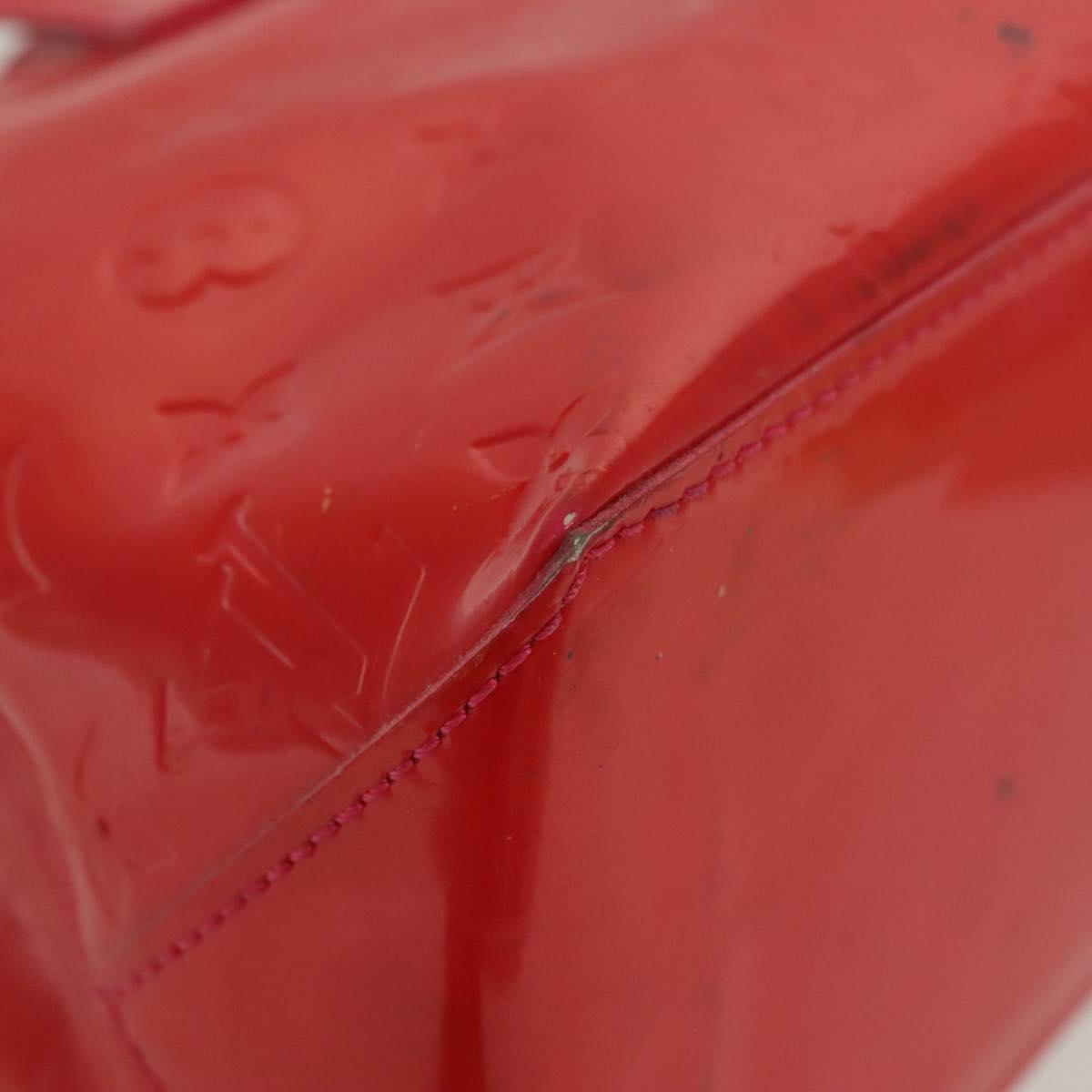 LOUIS VUITTON Vernis Wilshire Boulevard Hand Bag Rose Pop M93643 LV Auth 137373