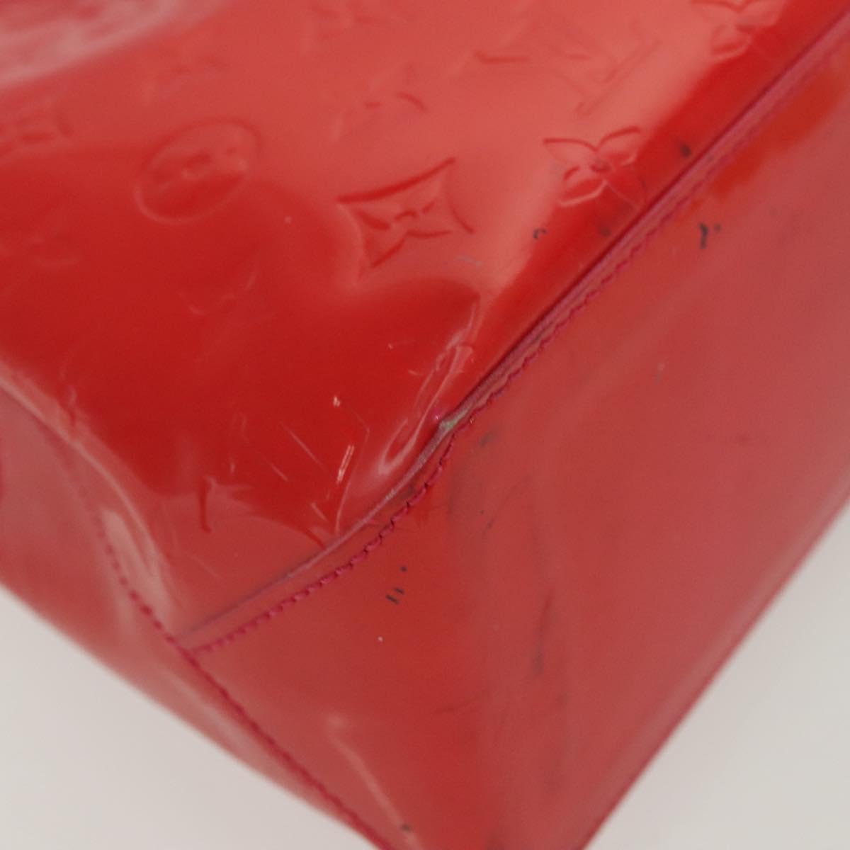 LOUIS VUITTON Vernis Wilshire Boulevard Hand Bag Rose Pop M93643 LV Auth 137373