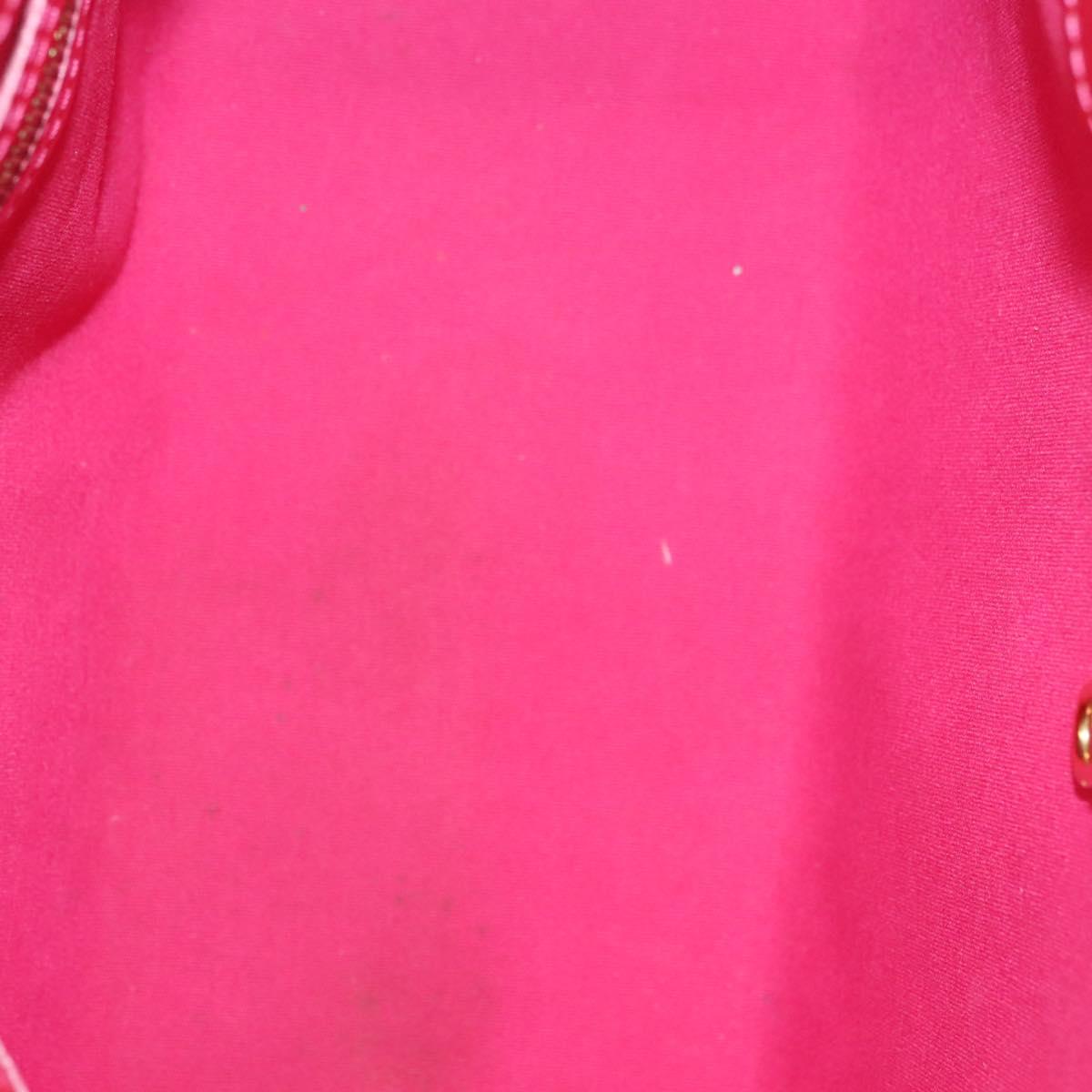 LOUIS VUITTON Vernis Wilshire Boulevard Hand Bag Rose Pop M93643 LV Auth 137373