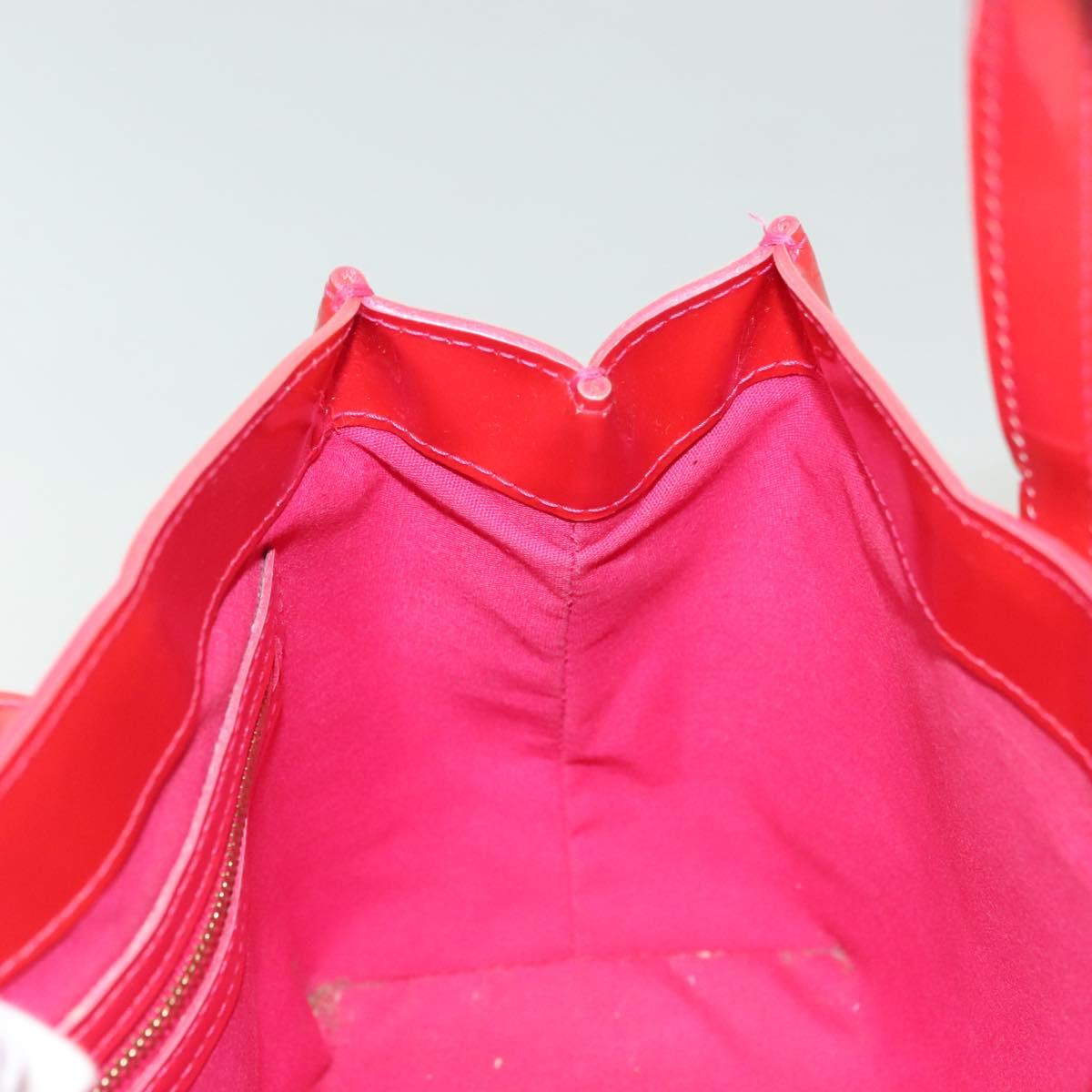 LOUIS VUITTON Vernis Wilshire Boulevard Hand Bag Rose Pop M93643 LV Auth 137373