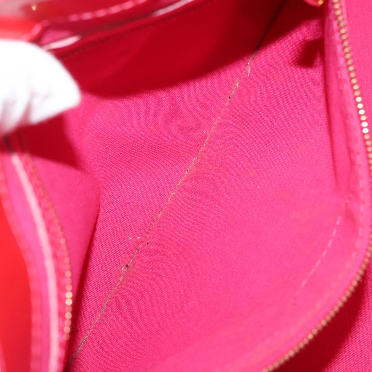 LOUIS VUITTON Vernis Wilshire Boulevard Hand Bag Rose Pop M93643 LV Auth 137373